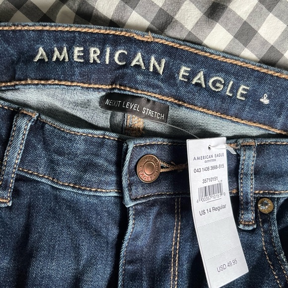 American Eagle Outfitters Denim - American Eagle Outfitters blue jeans (boot cut with slit)